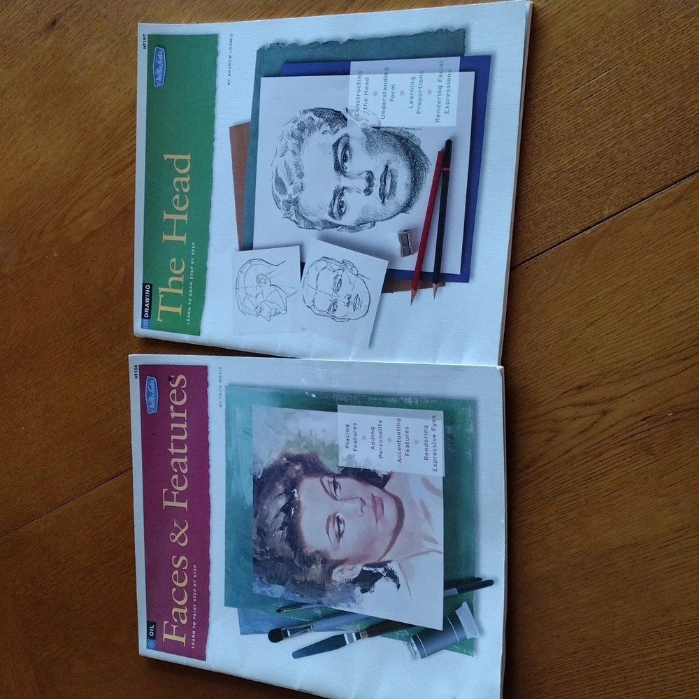 Walter Foster Faces & Features and The Head Learn To Softcover Books